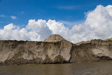 Padma riverbank erosion photography