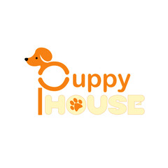 Fototapeta premium Puppy House Logo