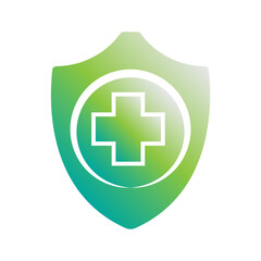 first aid kit icon. Vector shield icon. Security vector icon. Protection icon. Shield vector icon