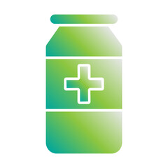 Fototapeta premium pill bottle with medicine