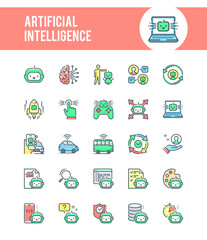 Artificial Intelligence Icons