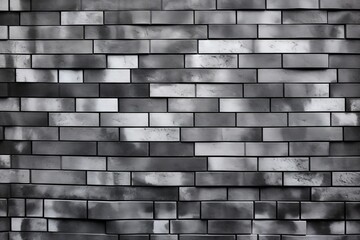 A black and white brick wall