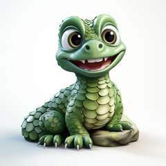 Obraz premium Green turtle By Generated AI