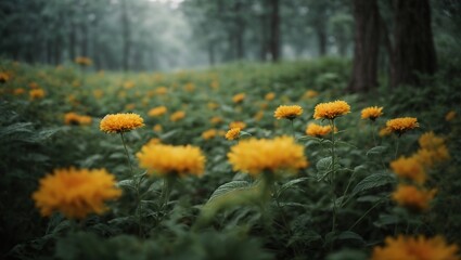 flowers in the field Generated by Ai 
