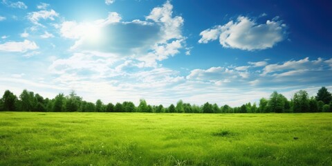 Fototapeta premium field and sky