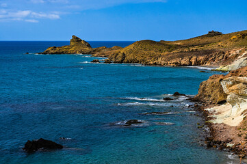 Fototapeta na wymiar The coast of cabo de gata, andalusia, spain