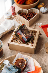 DIY handmade Winter Survival Kit, Gift in Jar. Simple winter and autumn jar gift full of cozy and essential items. Mason Jar Gifts for Christmas and Holiday Craft Ideas