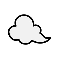 Cloud icon color line style