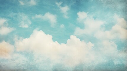 Blue sky and clouds painting background