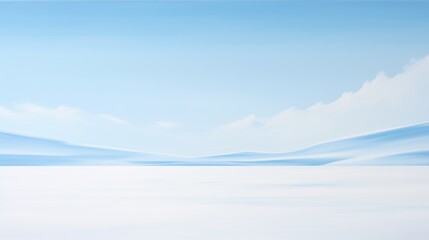 Obraz premium Blue sky with snow minimalist background
