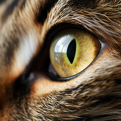 close up of cat eyes