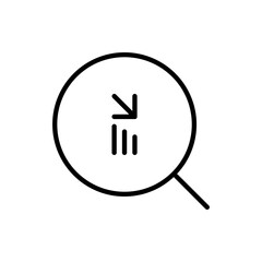 Button directions shrink Icon Outline Arrow	
