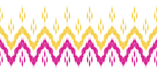 pattern ethniBeautiful Ethnic abstract ikat art. Seamless Kasuri pattern in tribal,folk embroidery,and Mexican style.Aztec geometric art ornament print.Design for carpet,wallpaper, clothing,wrapping,f