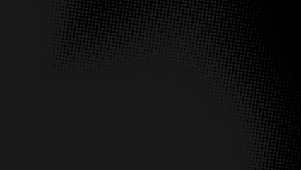 Abstract dots halftone black gray color pattern gradient texture background.