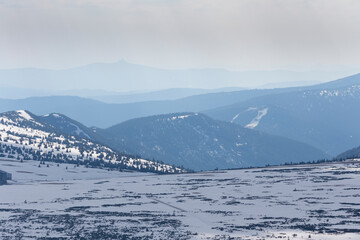 Snow covered mountains