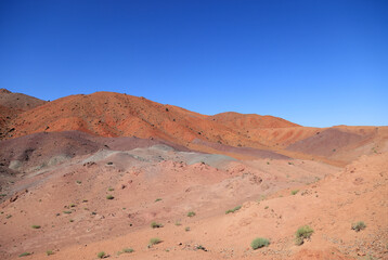 Landscape in the Altai Gobi Mountains area, Bayankhongor province, Mongolia