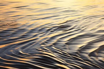 opposing wave patterns in a still water body