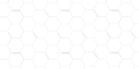 Background with hexagons white Hexagonal Background. Luxury White Pattern. Vector Illustration. 3D Futuristic abstract honeycomb mosaic white background. geometric mesh cell texture.