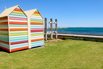 Bather's Beach in Fremantle on a Beautiful Sunny Day in Perth, Western Australia