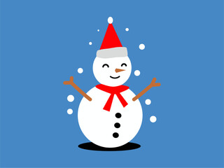 Icon Image of a happy snowman