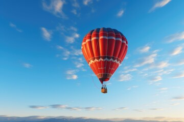 Fototapeta na wymiar hot air balloon in a clear blue sky