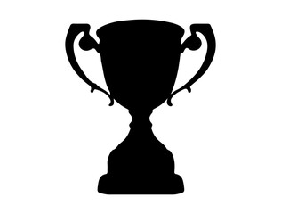 Trophy silhouette vector art