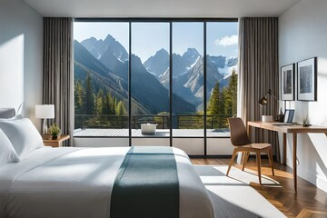 living room interior,beautiful room with open window