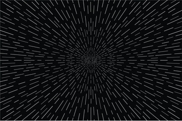 Abstract fractal space burst. Space speed illustration