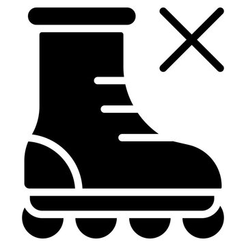 forbidden, no inliners, no skate park, no inline skates, no skateboarding park, no  inliners zone