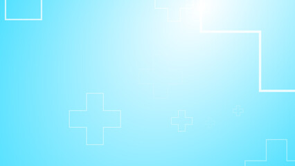 Abstract medical health blue cross pattern background. G