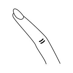 finger icon vektor