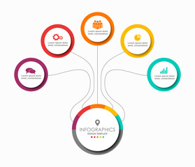 Infographic design template with place for your data. Vector illustration.