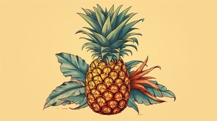 pineapple: tropical and exotic fruits