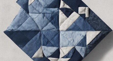 blue and white fabric