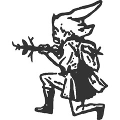 Unsheltered Vintage Illustration Vector