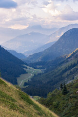 Fototapeta premium mountain valley in les contamines