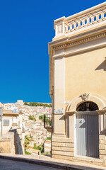 street view in Ragusa Ibla, Sicily, Italy - 653234873