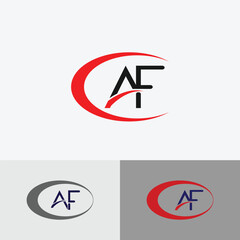 Initial Monogram AF F A FA Letter Logo Design Vector. Graphic Alphabet Symbol for Corporate Business Identity Pro Vector