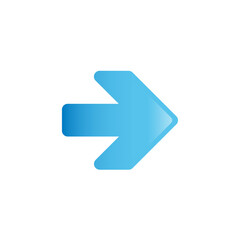 Fototapeta premium Blue arrow icon
