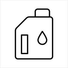 engine oil icon. Simple element illustration. engine oil concept symbol design from car service collection. vector illustration on white background