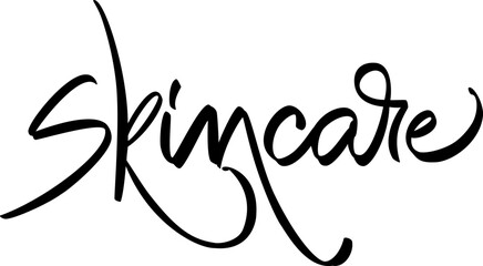 Skincare handwritten logo. Vector illustration. Modern calligraphy.