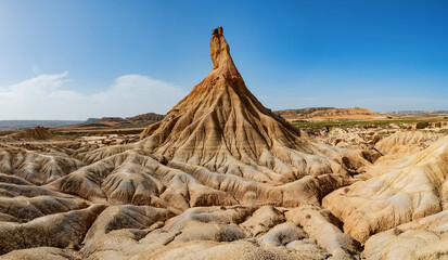 Cabezo de Castildetierra na pustyni Bardenas Reales w Hiszpanii  © Elżbieta Kaps