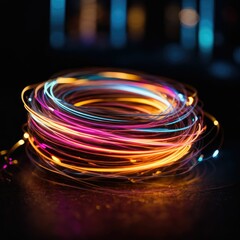 Exploring Abstract Light Painting Photography, Generative AI