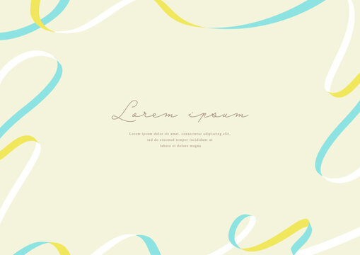 Cute ribbon vector design frame
