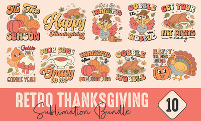 Retro Thanksgiving Sublimation Bundle
