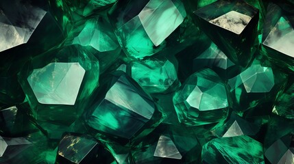 vibrant emerald green gemstone texture background - luxurious green emerald wallpaper for design projects - gemstones textures backdrop series