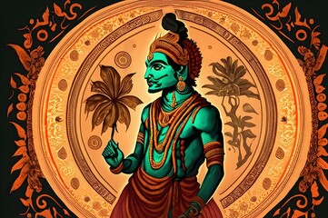 Obraz premium hindu deity in hindu temple