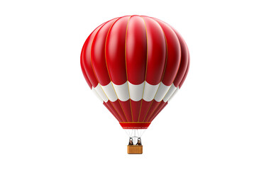 Hot Air Balloon on Transparent Background, PNG format