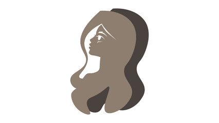girl, girl's head, hairstyle, beauty, beauty salon, logo, vector