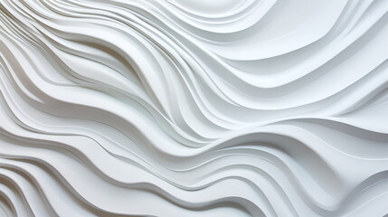 wavy pattern wooden background white color bas relief